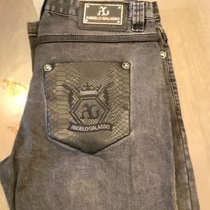$$  Angelo Galasso mens jeans 36x32